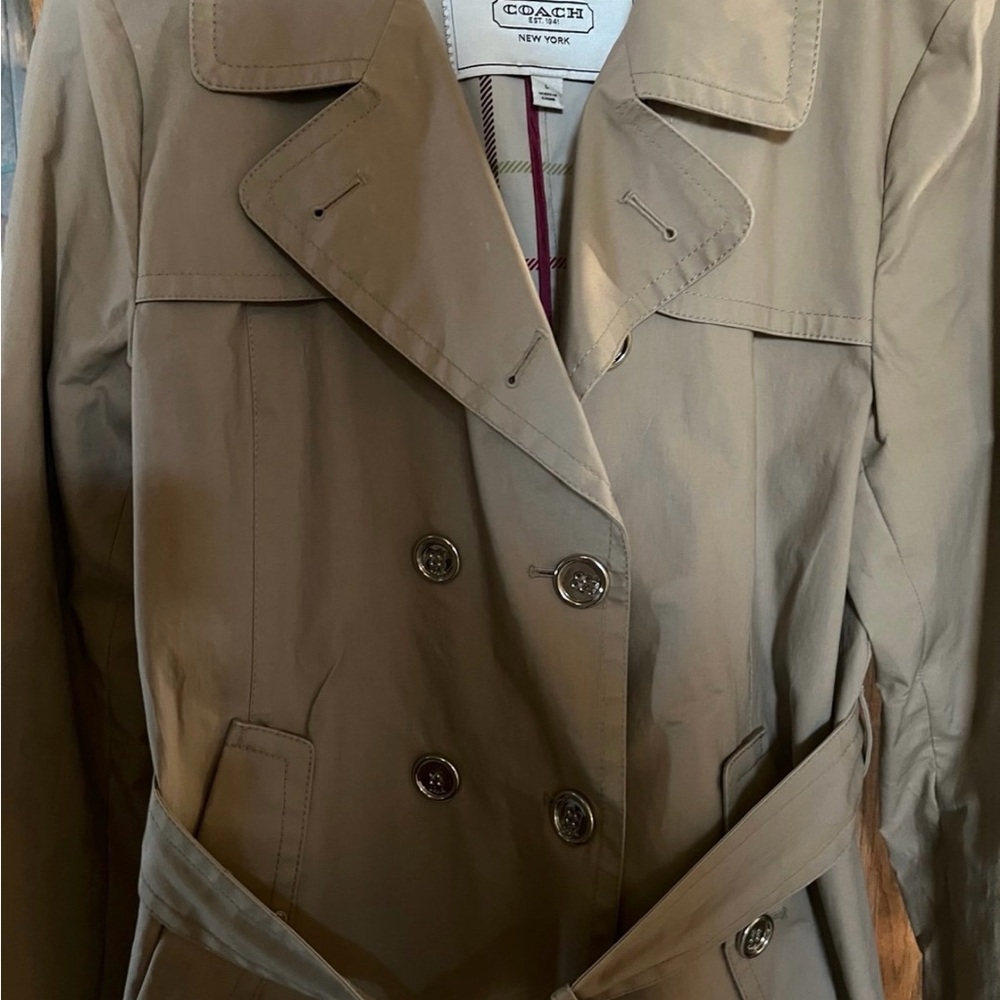Coach Women's Tan Trench Coat